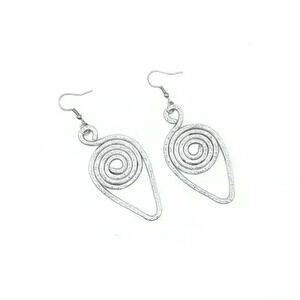Silver Vortex Earrings